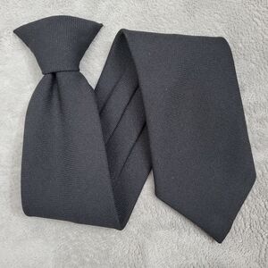 Classic Black Clip-on Necktie for Pre-Teens and Teens